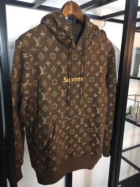 lv hodie|lv hoodie brown and black.